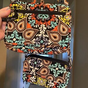 Vera Bradley Colorful Paisley Crossbody Bag Set of 2